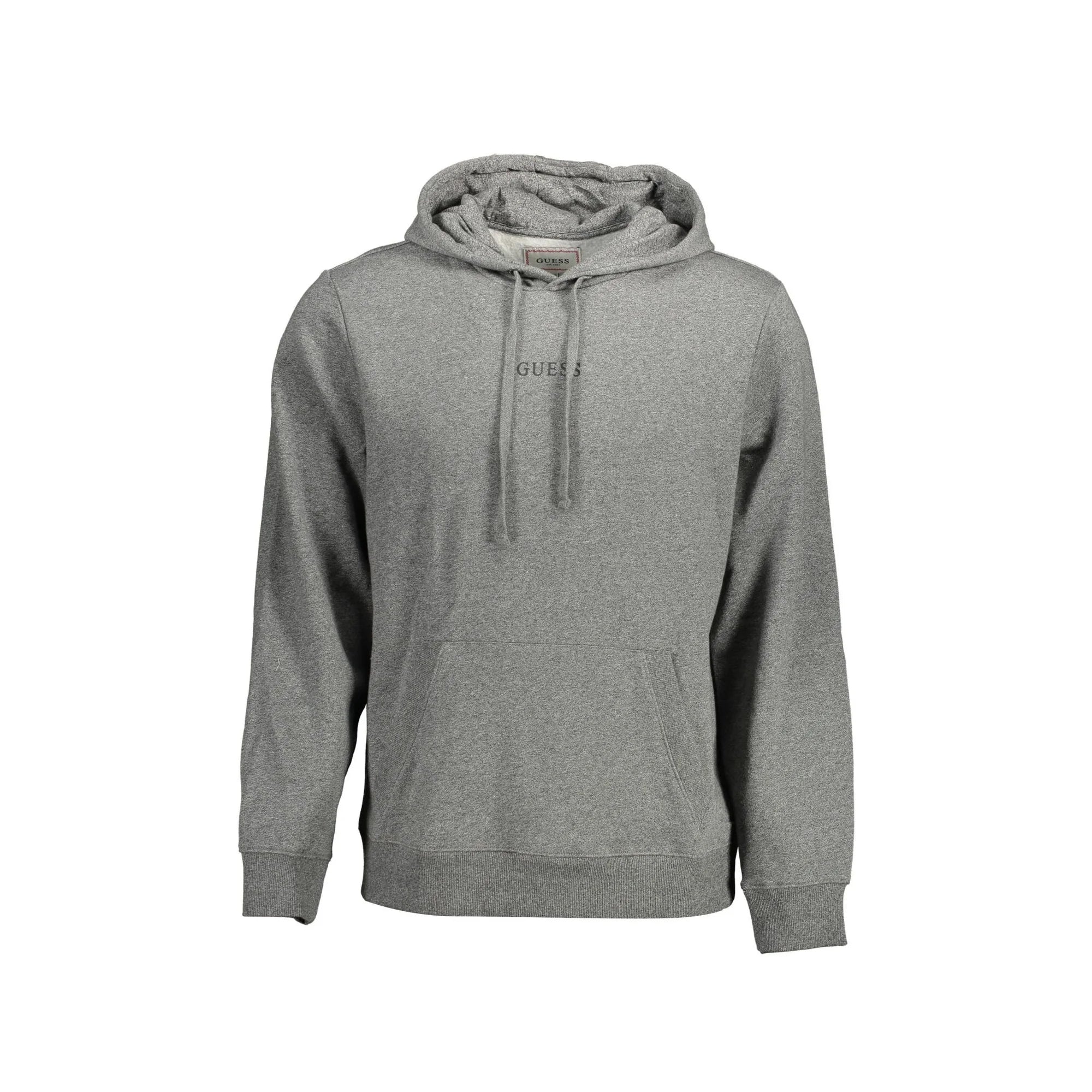 Guess Jeans Felpa Maniche Lunghe Uomo Grigia Stampa Logo Felpe Grigio - foto prodotto